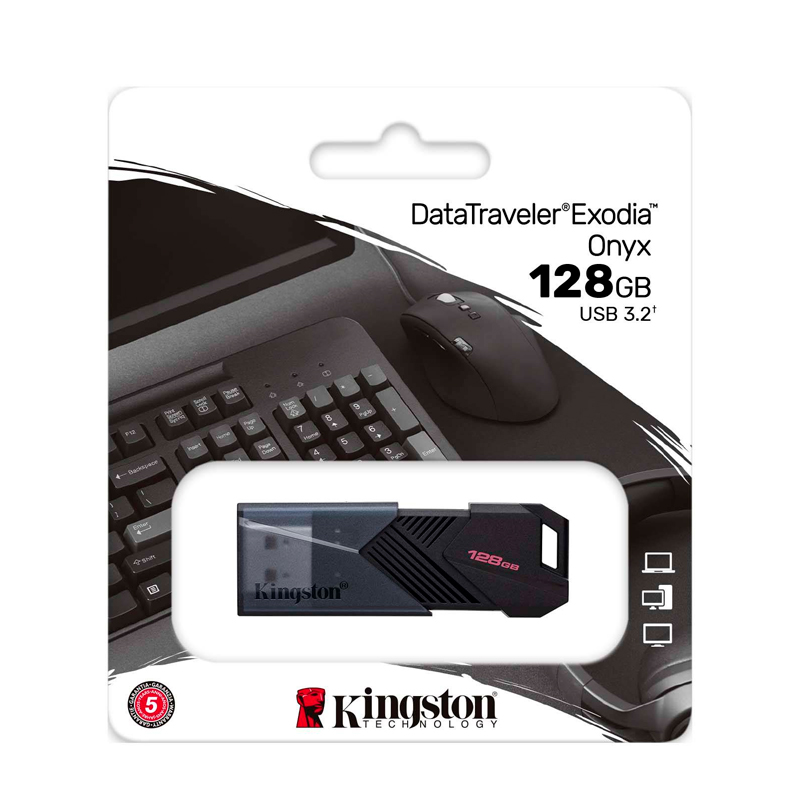 Memoria Flash USB Kingston DataTraveler Exodia Onyx, 128GB