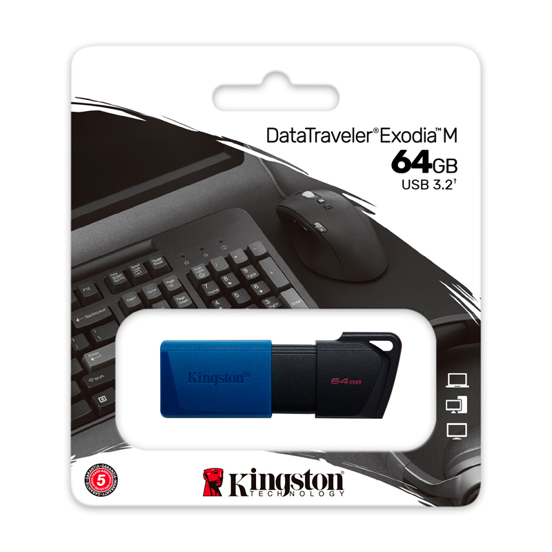 Memoria Flash USB Kingston DataTraveler Exodia M, 64GB